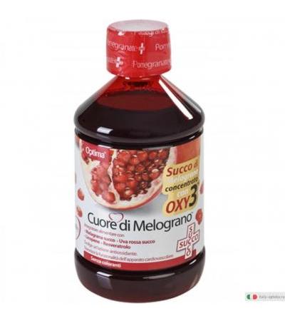 Optima Cuore di Melograno Succo integratore alimentare antiossidante 500ml