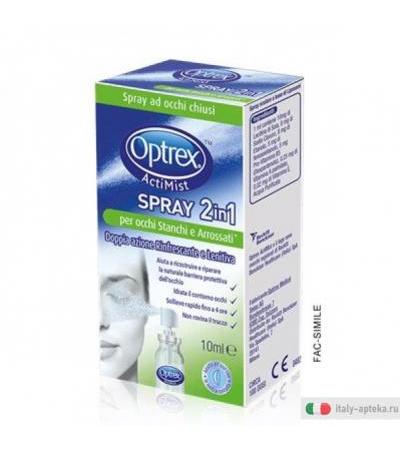 Optrex ActiMist Spray ad occhi chiusi 2in1 per occhi stanchi e arrossati 10ml