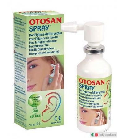 Otosan Spray Auricolare per l'igiene dell'orecchio Eco-spray+Aloe 50ml