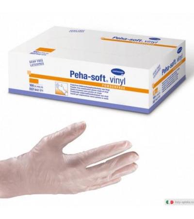 Peha-soft Vinyl Powderfree Guanto senza polvere e senza lattice TG M 100 pezzi