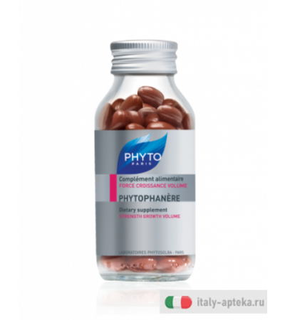Phyto Phytophanère Integratore Alimentare Forza Crescita Volume Capelli e Unghie 90 capsule