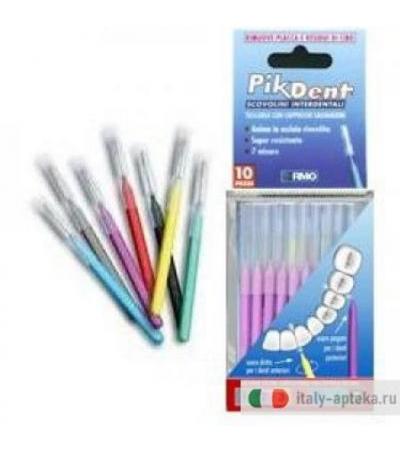 Pikdent lo stuzzicolino scovolini interdentali colore nero 1,2mm 10 pezzi
