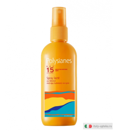 Polysianes Protezione Solare media SPF15 per il corpo 125ml