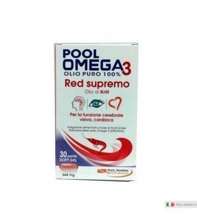 PoolOmega 3 red supremo 30 perle