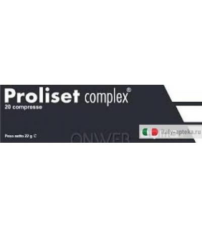 Proliset complex benessere digestione/antiossidante/antiinfiammatorio 20 compresse
