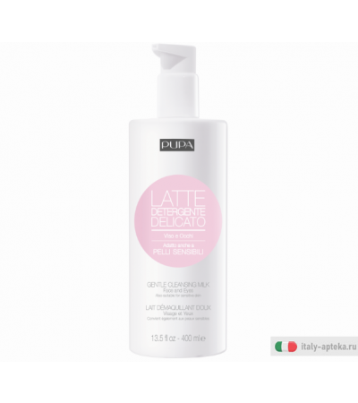 Pupa Latte Detergente Delicato viso e occhi pelli sensibili 400ml