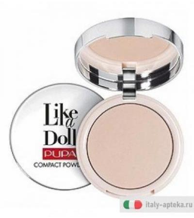 Pupa Like a Doll Cipria Compatta Effetto Pelle Nuda n. 002 Sublime Nude