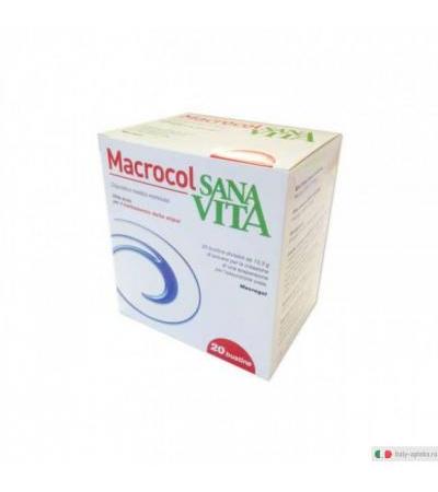 Sanavita Macrocol Benessere Intestinali 20 bustine Dispositivo Medico