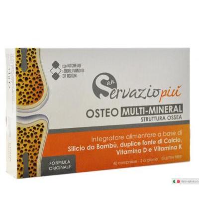 Servazio Più Osteo multi-mineral Integratore per struttura ossea 40 compresse