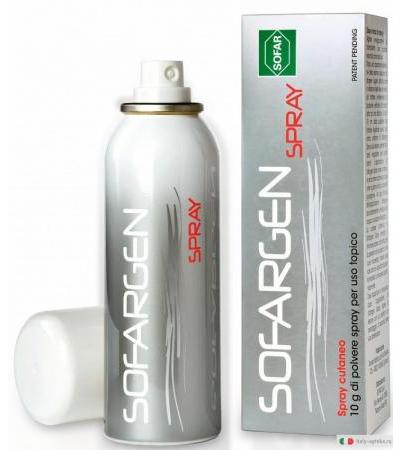 Sofargen antibatterico locale per ustioni e lesioni cutanee in polvere spray 125ml