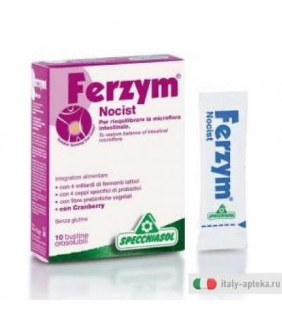 Specchiasol Ferzym Nocist equilibrio della flora intestinale e benessere delle vie urinarie 10 bustine orosolubili