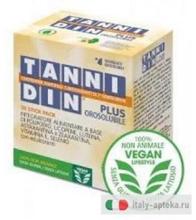 Tannidin Plus integratore alimentare utile per la pelle 30 stick pack orosolubili