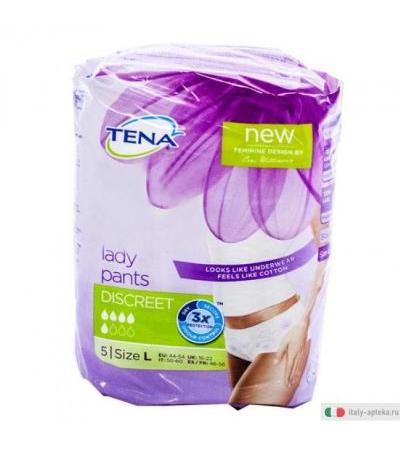 Tena Lady Pants Discreet tg. L 5 Pezzi