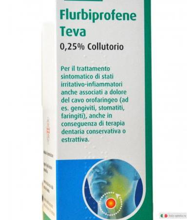 Teva Fluribiprofene 0,25 colluttorio 160 ml