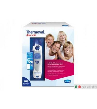 Thermoval Duo Scan Termometro per misurazione auricolare e sulla fronte