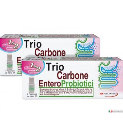 Trio Carbone EnteroProbiotici 2x1 7 flaconcini + 7 GRATIS