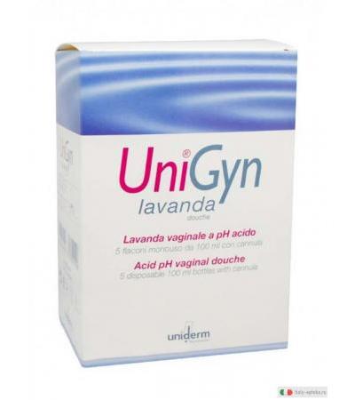 Unigyn Lavanda Vaginale monouso 5 flaconcini