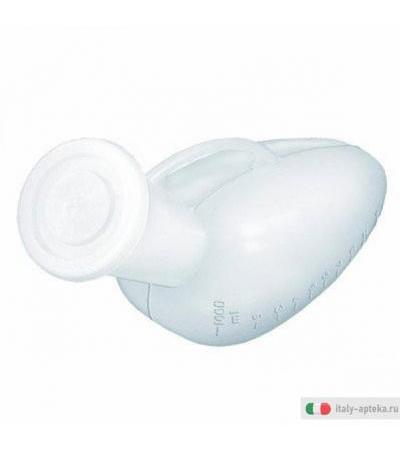 Urinale Uomo Bianco con Tappo 1000ml
