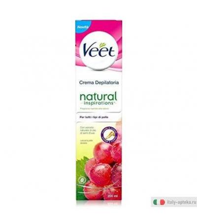 Veet Natural Inspirations Crema Depilatoria per tutti i tipi di pelle 200ml