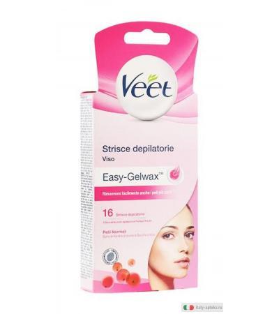 Veet Strisce Depilatorie per il viso pelli normali 16 pezzi