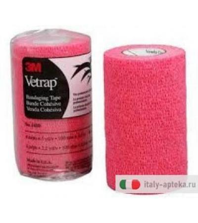 Vetrap fascia autoaderente elastica 10cm x 2,30m colore rosso