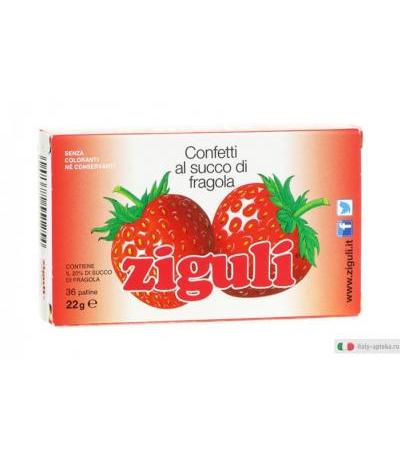 Zigulì confetti al succo di fragola 36 palline