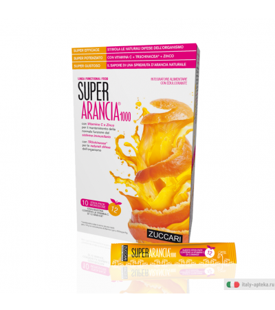 Zuccari Super Arancia 1000 utile per le difese immunitarie 10 stick pack