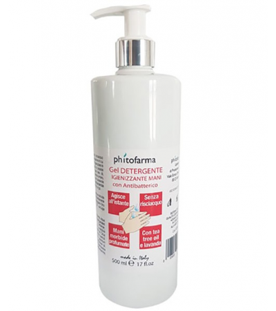 Gel Detergente Igienizzante Mani Flacone da 500 ml con dispenser
