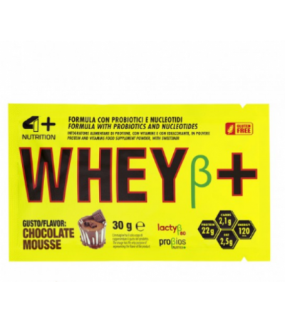 4 PLUS WHEY+ BETA 30 GR Mousse al Cioccolato