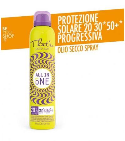 THAT'SO - ALL IN ONE - PROTEZIONE SOLARE SPRAY SPF20/30*/50+* IN OLIO SECCO PROTETTIVO